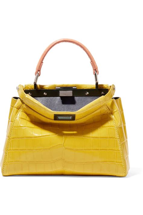 fendi mini bag yellow